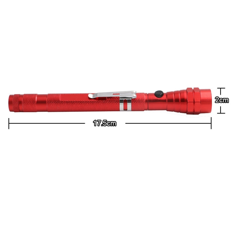 2 PCS 1W Flexible Magnet Camping Fishing Telescopic 360 Degrees Head Flashlight Outdoor Torch Magnetic Pick Up Tool Lamp(Blue) - free shipping - PMC TechLife - Order now!