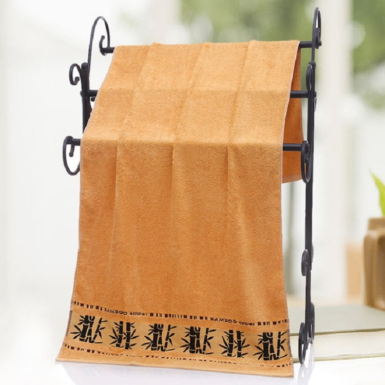 Bamboo Fiber Ink Bamboo Plain Thick Absorbent Soft Adult Bath Towel(Coffee Color) - free shipping - PMC TechLife - Order now!