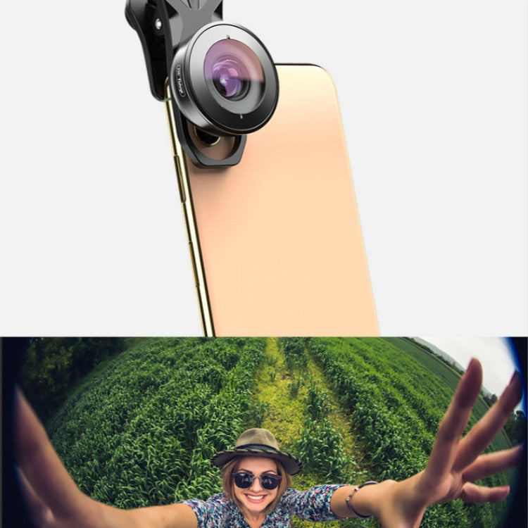 APEXEL APL-HB195 195 Degrees Fisheye Professional HD External Mobile Phone Universal Lens - free shipping - PMC Jewellery - Order now!