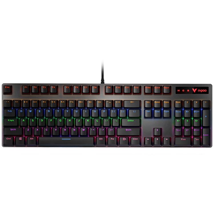 Rapoo V500 PRO Mixed Light 104 Keys Desktop Laptop Computer Game Esports Office Home Typing Wired Mechanical Keyboard(Red Shaft) - free shipping - PMC Jewellery - Order now!