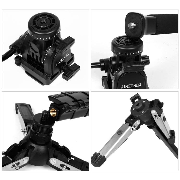 YUNTENG VCT-288RM SLR Camera Monopod Camera Support Foot Hydraulic Head Professional Photography Stand, Height: 1.48m - free shipping - PMC TechLife - Order now!