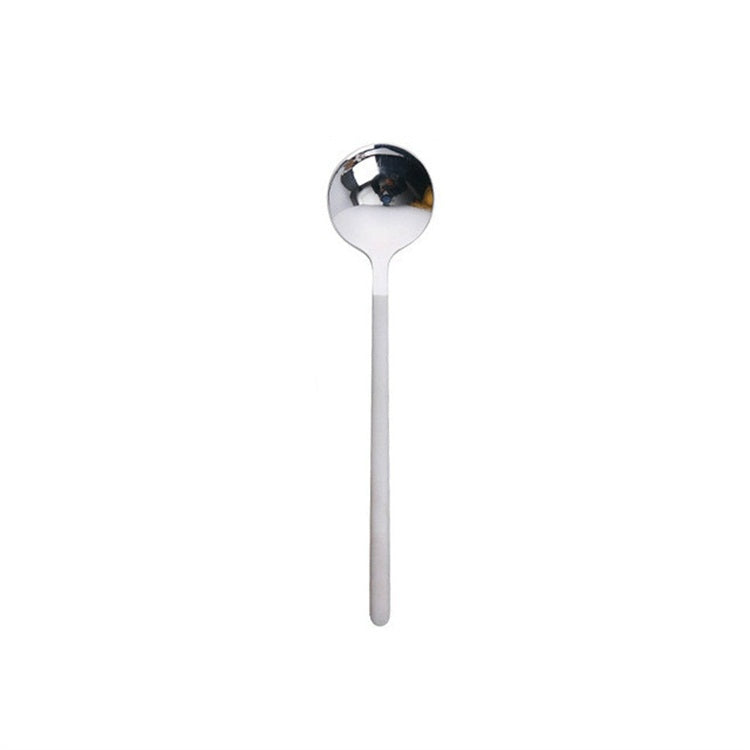 Mini Accessories Coffee Spoon Kitchen Dessertspoon Dining Round Shape Coffee  Stainless Steel Home, Size:13cm(Silver) - free shipping - PMC TechLife - Order now!