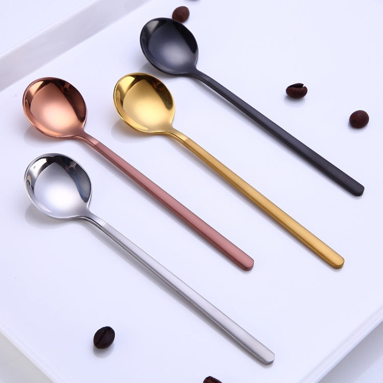 Mini Accessories Coffee Spoon Kitchen Dessertspoon Dining Round Shape Coffee  Stainless Steel Home, Size:13cm(Golden) - free shipping - PMC TechLife - Order now!