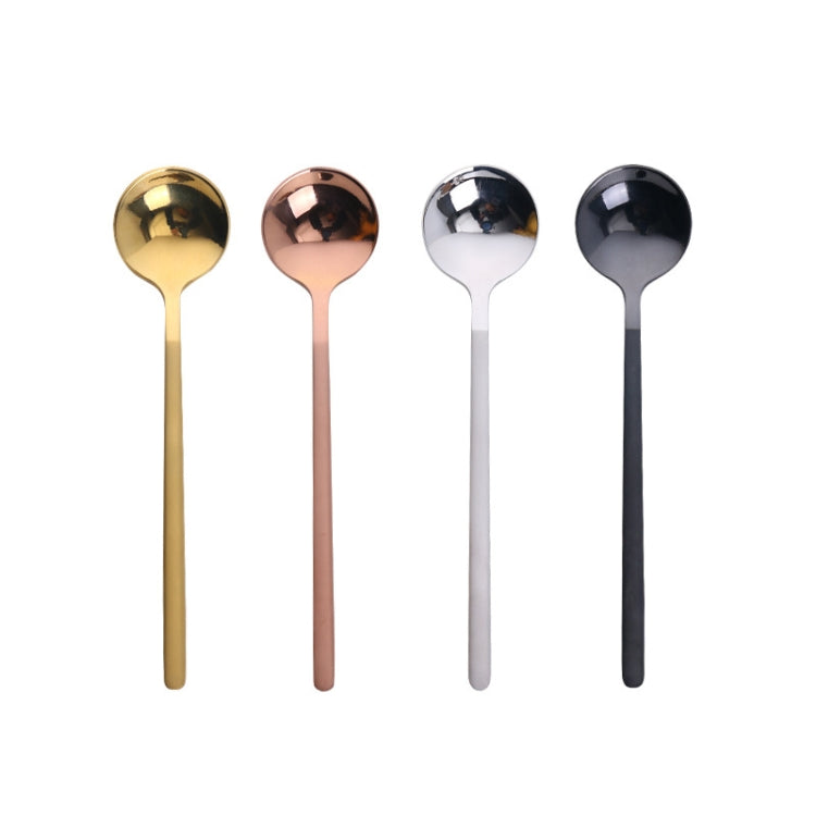 Mini Accessories Coffee Spoon Kitchen Dessertspoon Dining Round Shape Coffee  Stainless Steel Home, Size:17cm(Rose Gold) - free shipping - PMC TechLife - Order now!