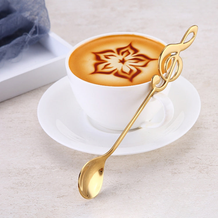 Creative Musical Note Spoon Coffee Stirring Scoop Stainless Steel Titanium Music Bar Spoon Gift Spoon(Silver) - free shipping - PMC TechLife - Order now!