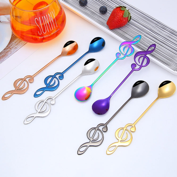 Creative Musical Note Spoon Coffee Stirring Scoop Stainless Steel Titanium Music Bar Spoon Gift Spoon(Gold) - free shipping - PMC TechLife - Order now!