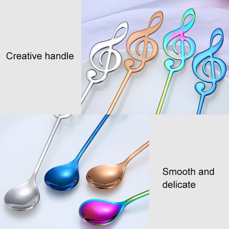 Creative Musical Note Spoon Coffee Stirring Scoop Stainless Steel Titanium Music Bar Spoon Gift Spoon(Purple) - free shipping - PMC TechLife - Order now!