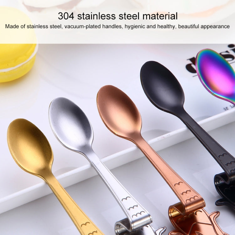 Creative Coffee Spoon Mermaid Shape Handle Spoons Flatware Drinking Tools, Color:Black - free shipping - PMC TechLife - Order now!