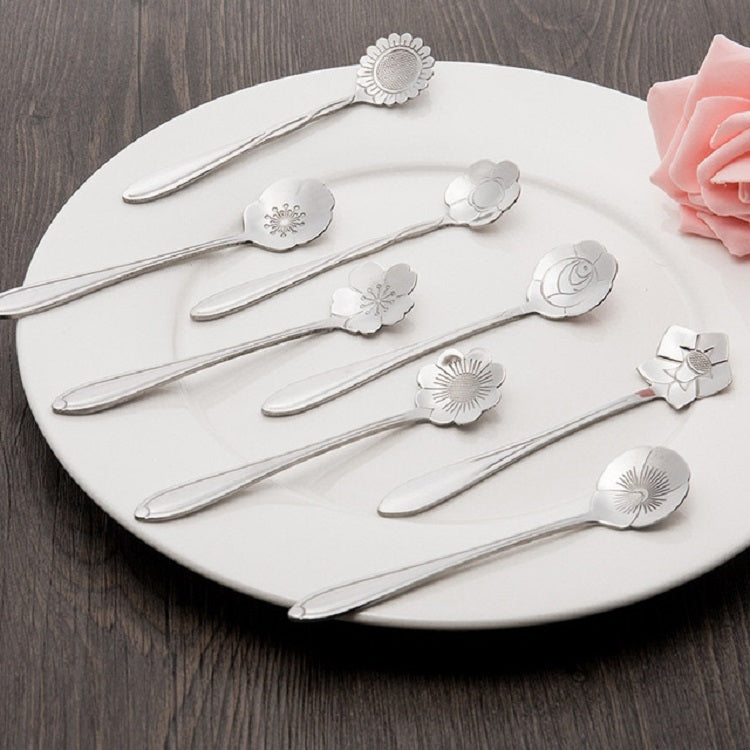 3 PCS Stainless Steel Household Creative Flower Spoon Coffee Stirring Spoon, Style:Bellflower Spoon - free shipping - PMC TechLife - Order now!