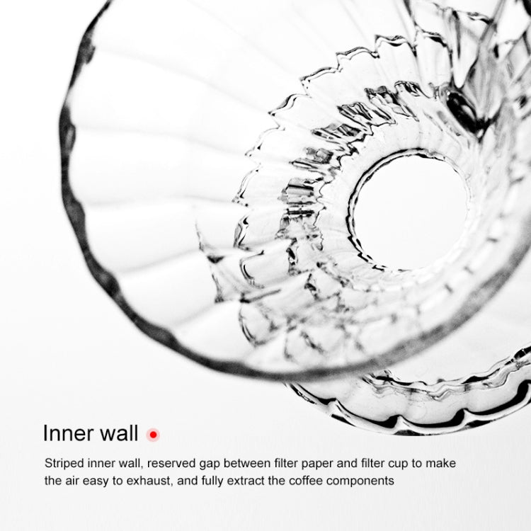 Heat-resistant Hand-made Coffee Glass Pot Cloud Coffee Sharing Pot, Specification:600ml Integrated Glass Filter Cup - free shipping - PMC TechLife - Order now!