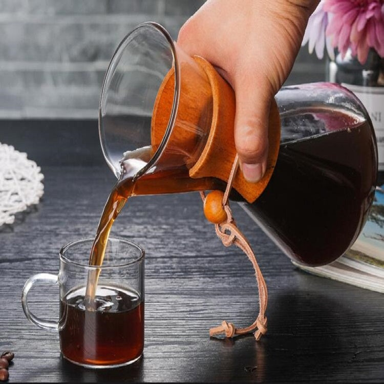 Heat Resistant Glass Coffee Pot Convenient Hand Made Pot, Specification:600ml Coffee Pot with Strainer - free shipping - PMC TechLife - Order now!
