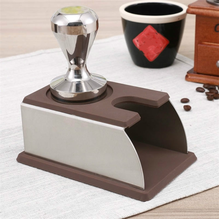 Stainless Steel Solid Wood Handle Integrated Coffee Powder, Specification:57.5mm, Color:Oak Handle - free shipping - PMC TechLife - Order now!