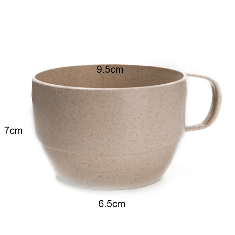Wheat Straw Coffee Cup Tea Milk Breakfast Cups(Beige) - free shipping - PMC TechLife - Order now!