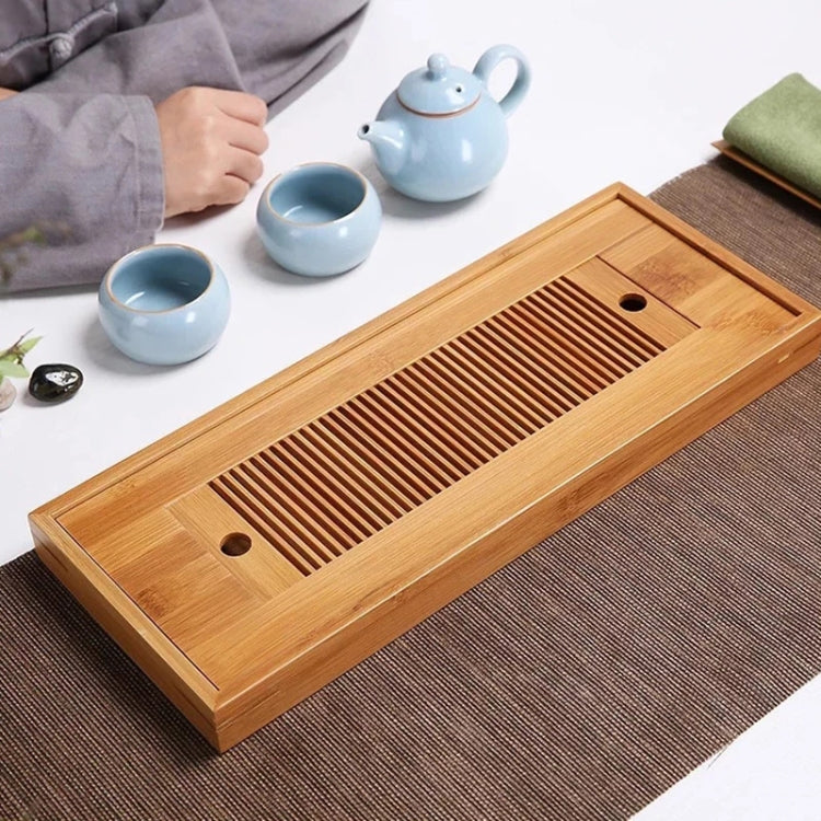 Bamboo Tea Trays Kung Fu Tea Accessories Tea Tray Table With Drain Rack(primary color) - Tea Trays by PMC TechLife | Online Shopping South Africa | PMC TechLife | Buy Now Pay Later Mobicred