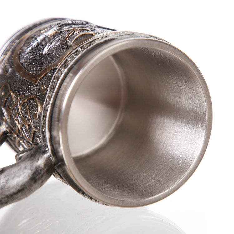 3D Viking Skull Coffee Beer Mug Skull Mug Beer Wine Drink Gift Stainless Steel Knight Decorative Cup for Men Mug - free shipping - PMC TechLife - Order now!