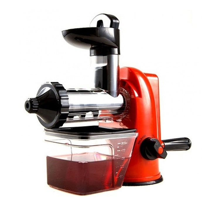 Multifunction Home Manual Juicer Apple Orange Wheatgrass Portable DIY Juicer(Red) - free shipping - PMC TechLife - Order now!