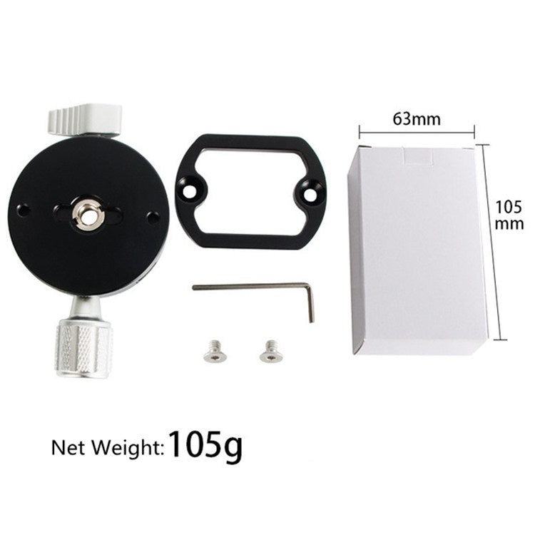 BEXIN QJ07 360 Degree Rotation Panoramic Clip Holder Pan/tilt Tripod Quick Release Plate - Quick Release Plate by BEXIN | Online Shopping South Africa | PMC TechLife | Buy Now Pay Later Mobicred