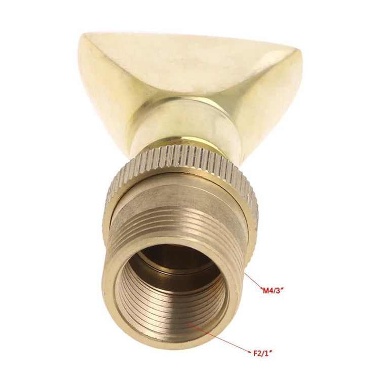 Water View Rockery Fountain All Copper Stainless Steel Adjustable Universal Fan-shaped Flat Nozzle, Size:1.5���(Brass) - Watering & Irrigation by PMc TechLife | Online Shopping South Africa | PMc TechLife | Buy Now Pay Later Mobicred