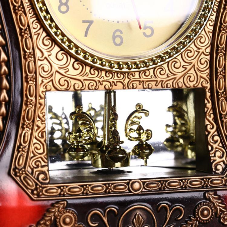 Vintage Clock Classical Royalty Sitting Room TV Cabinet Desk Imperial Furnishing Creative Sit Pendulum Clock(Gray) - free shipping - PMC TechLife - Order now!
