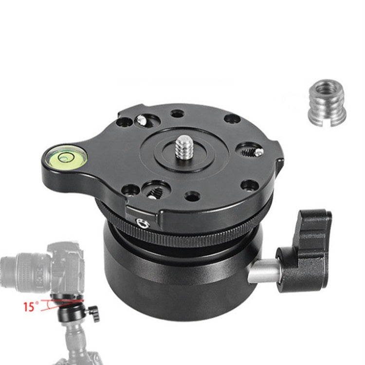 BEXIN DY-60N 1/4 inch Thread Dome Professional Tripod Leveling 360 Degree Panorama Head Base with Bubble Level & 3/8 inch Screw Adapter - Tripod Heads by BEXIN | Online Shopping South Africa | PMC TechLife | Buy Now Pay Later Mobicred