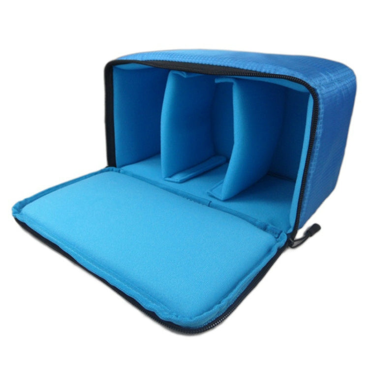 Water-resistant DSLR Padded insert Case Waterproof Zipper Removable Partition Camera Bags(Blue) - free shipping - PMC TechLife - Order now!