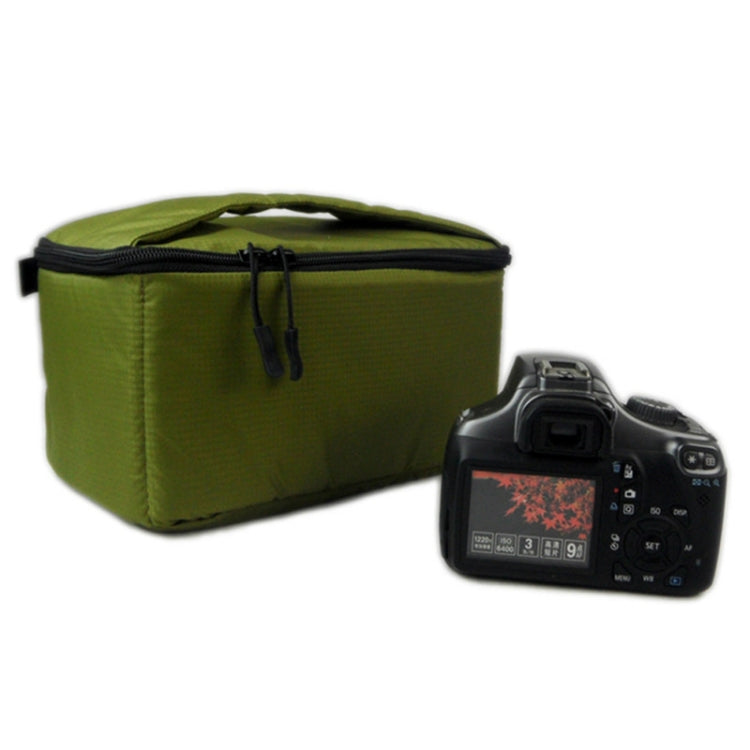 Water-resistant DSLR Padded insert Case Waterproof Zipper Removable Partition Camera Bags(Army Green) - free shipping - PMC TechLife - Order now!