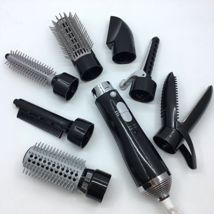 8 in 1 Professional Hair Dryer Hair Curler for Hotel Travel With Comb Powerful Hairdryer(black) - free shipping - PMC TechLife - Order now!