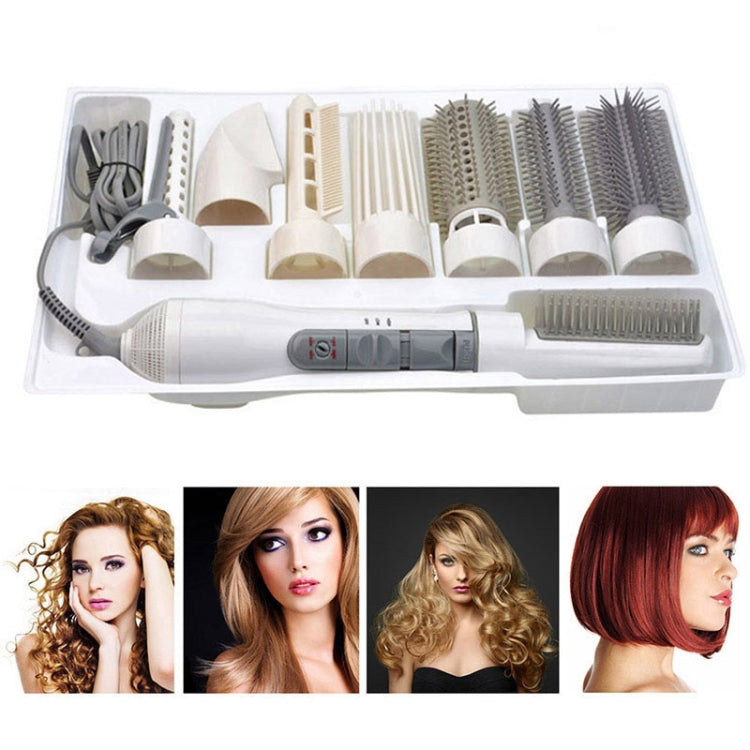 8 in 1 Professional Hair Dryer Hair Curler for Hotel Travel With Comb Powerful Hairdryer(White) - free shipping - PMC TechLife - Order now!