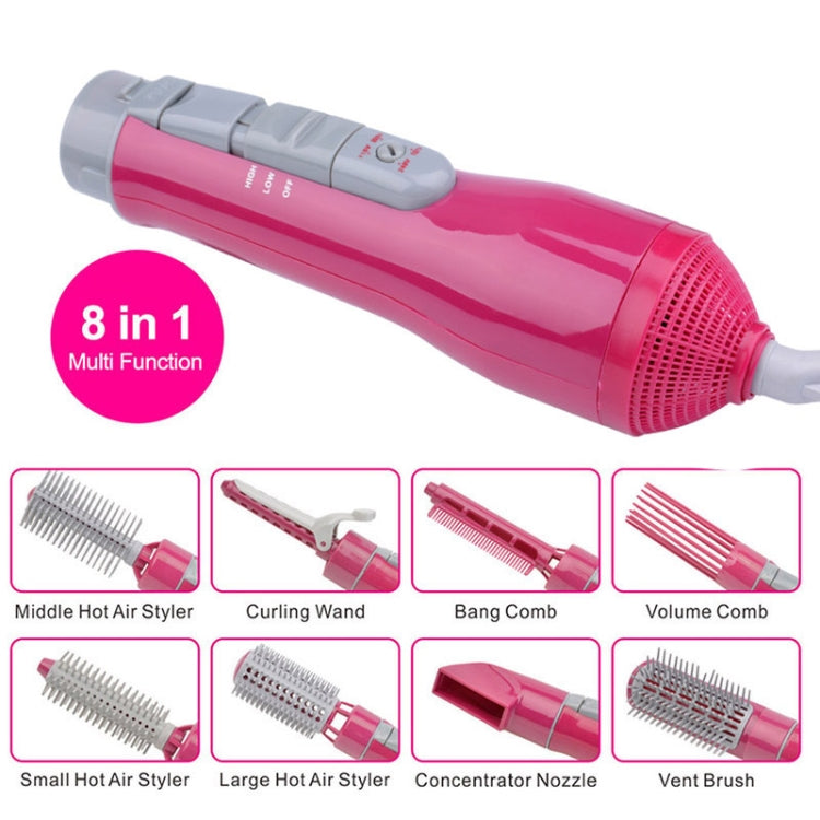 8 in 1 Professional Hair Dryer Hair Curler for Hotel Travel With Comb Powerful Hairdryer(White) - free shipping - PMC TechLife - Order now!
