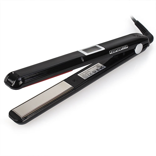 RUCHA Ultrasonic Infrared Hair Care Iron Straightener with Adjustable Upgraded LCD Display, Plug standard:EU(Black) - free shipping - PMC TechLife - Order now!