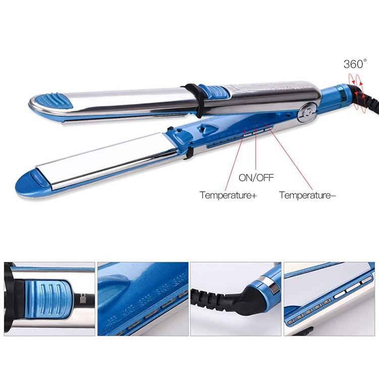 Titanium Hair Straightener Flat Iron(EU) - Hair Curler by PMC TechLife | Online Shopping South Africa | PMC TechLife