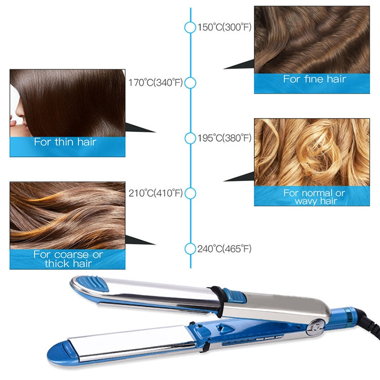 Titanium Hair Straightener Flat Iron(EU) - Hair Curler by PMC TechLife | Online Shopping South Africa | PMC TechLife