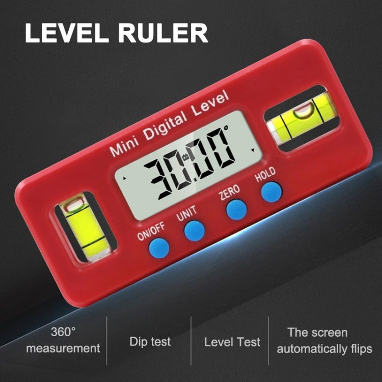 100mm Mini Electronic Digital Strong Magnetism Spirit Level Angle Board - Measuring Tools by PMC TechLife | Online Shopping South Africa | PMC TechLife