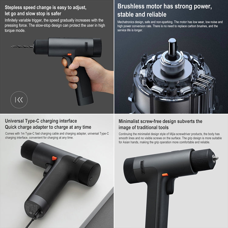 Original Xiaomi Mijia Household Brushless Smart Screen Display Electric Drill, US Plug - free shipping - PMC TechLife - Order now!
