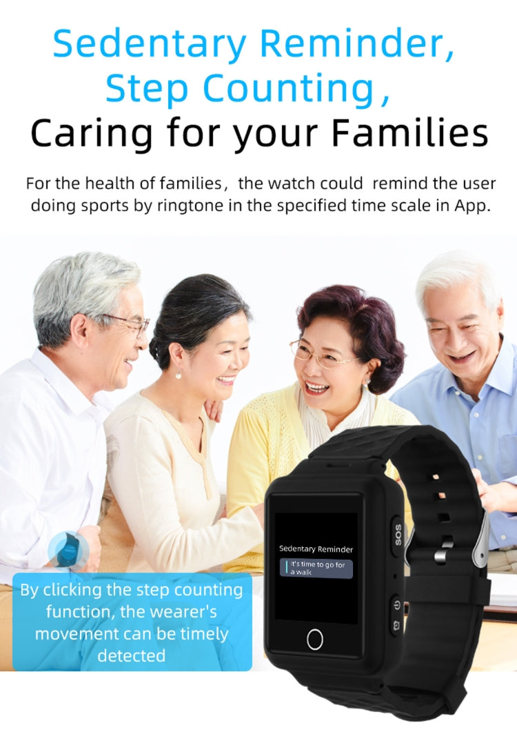 REACHFAR RF-V46-B GPS Smart Tracker WatchBand, Support SOS / Camera / Health Management / 4G LTE / Blood Pressure / Heart Rate, For North America / South America(Black) - Personal Tracker by PMC TechLife | Online Shopping South Africa | PMC TechLife