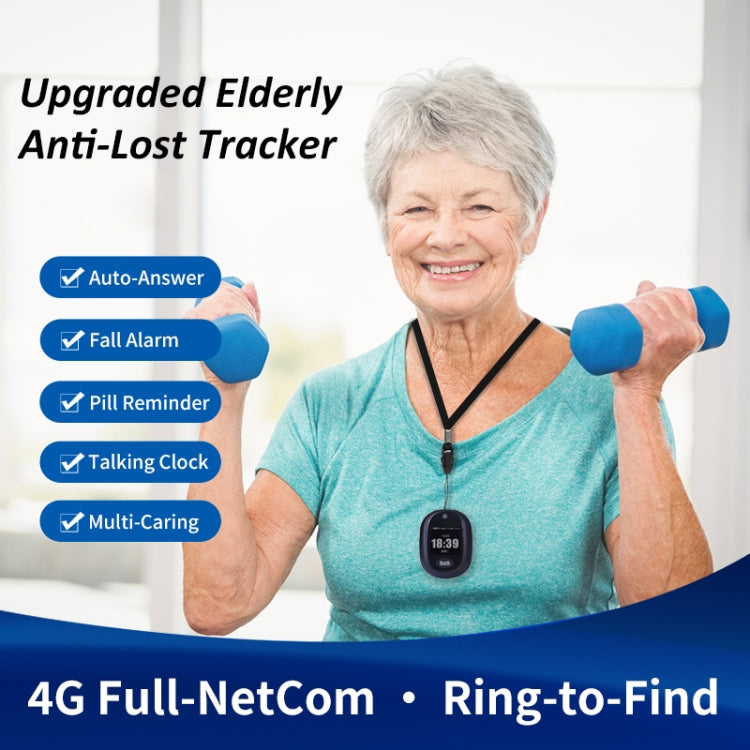 REACHFAR RF-V45-B Mini Touch Screen GPS Smart Tracker Pendant, Support SOS / Camera / Health Management / Video Calling / 4G LTE, For North America / South America(Wine Red) - free shipping - PMC TechLife - Order now!