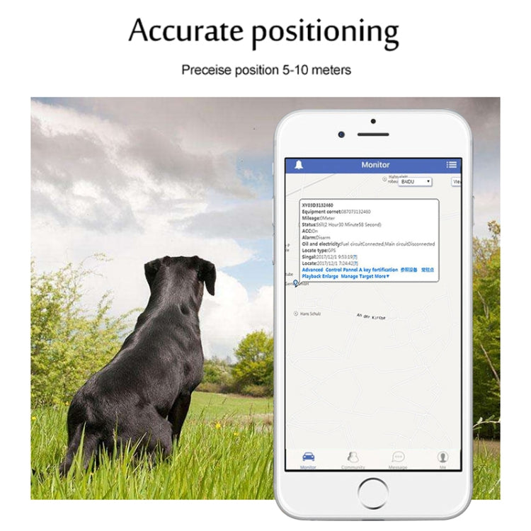TK200 2G IP67 Waterproof GPS / GPRS / GSM Personal / Goods /  Pet / Bag Locator Pet Collar Real-time Tracking Device - Pet Tracker by PMC TechLife | Online Shopping South Africa | PMC TechLife