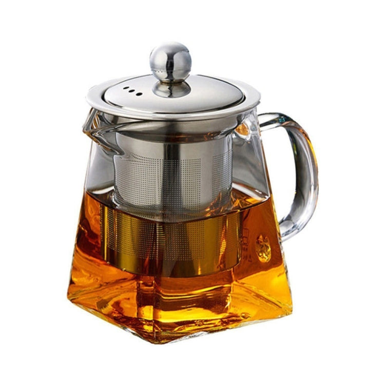 Stainless Steel Clear Heat Resistant Glass Filter Tea Pot, Capacity: 950ml - Teapots by PMC TechLife | Online Shopping South Africa | PMC TechLife
