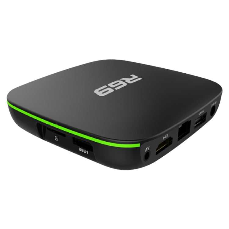 R69 1080P HD Smart TV BOX Android 4.4 Media Player with Remote Control, Quad Core Allwinner H3, RAM: 1GB, ROM: 8GB, 2.4G WiFi, LAN, US Plug - Allwinner H3 by PMC TechLife | Online Shopping South Africa | PMC TechLife | Buy Now Pay Later Mobicred
