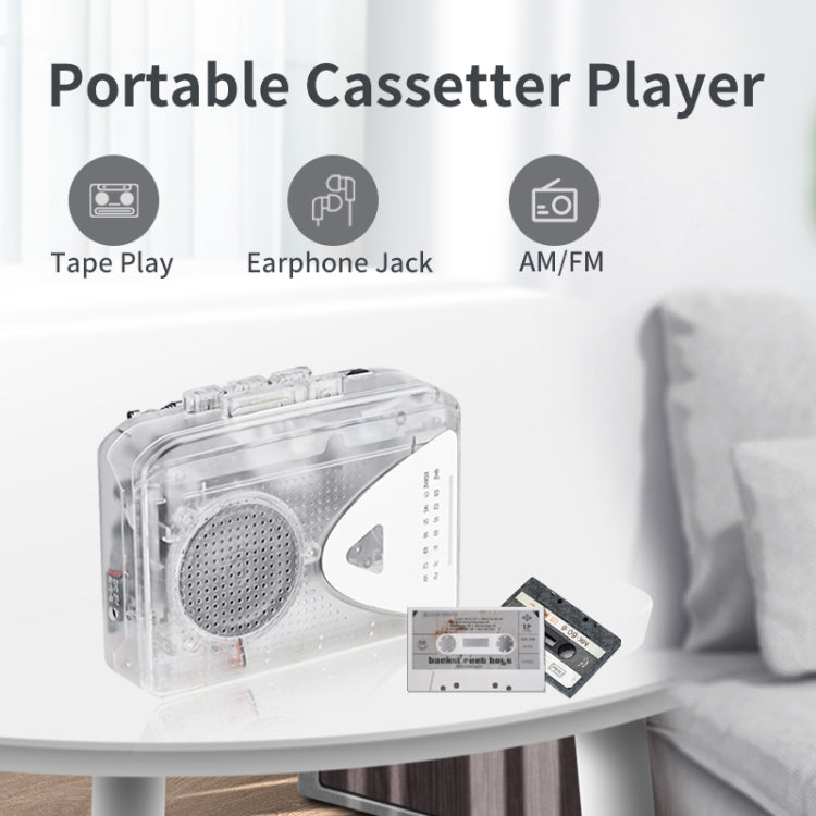 Portable Cassette Player Tape Player AM / FM Radio Receiver - Tape Converter by PMC TechLife | Online Shopping South Africa | PMC TechLife | Buy Now Pay Later Mobicred
