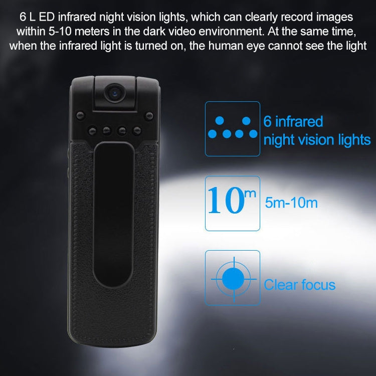 B18 Back Clip Design 1080P HD Camera Recording Pen, Support Motion Detection / Infrared Night Vision /180 Degrees Rotation Camera / TF Card (Silver Grey) - Recording Pen by PMC TechLife | Online Shopping South Africa | PMC TechLife