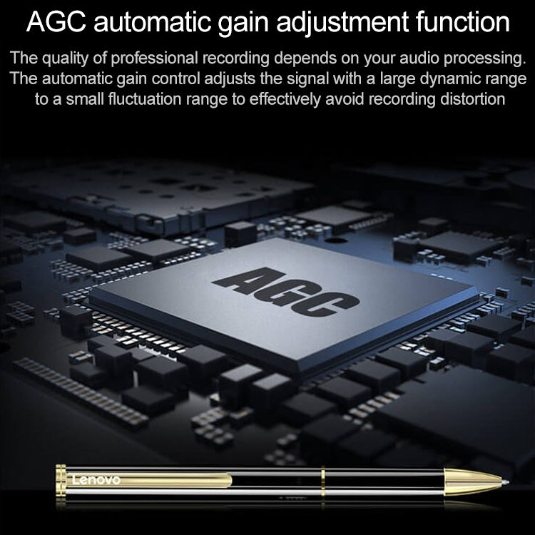 Original Lenovo B628 32GB Intelligent Voice Control Noise Reduction Pen Shape Recording Pen - Recording Pen by Lenovo | Online Shopping South Africa | PMC TechLife