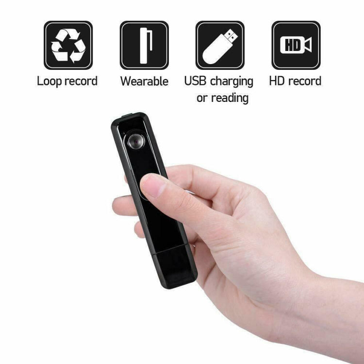 C181 1080P Mini Back Clip 130 Degree Small Wide Angle Meeting Lecture Professional Video Recorder Pen without TF Card - Other Style by PMC TechLife | Online Shopping South Africa | PMC TechLife | Buy Now Pay Later Mobicred