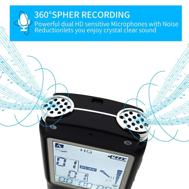 VM113 Portable Audio Voice Recorder, 8GB, Support Music Playback / LINE-IN & Telephone Recording - free shipping - PMC TechLife - Order now!