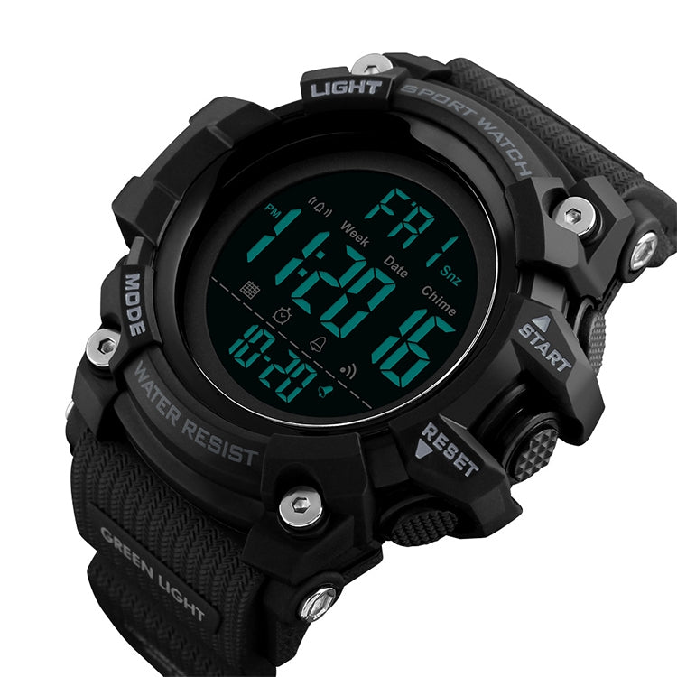SKMEI 1384 Multifunctional Men Outdoor Fashion Noctilucent Waterproof LED Digital Watch (Black) - free shipping - PMC TechLife - Order now!