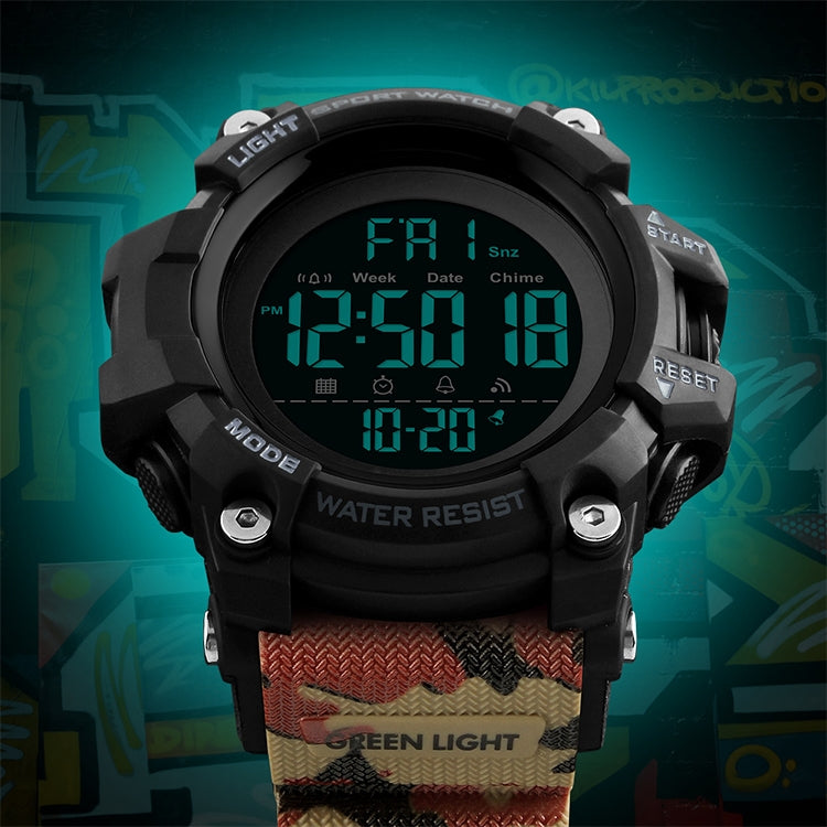 SKMEI 1384 Multifunctional Men Outdoor Fashion Noctilucent Waterproof LED Digital Watch (Black) - free shipping - PMC TechLife - Order now!
