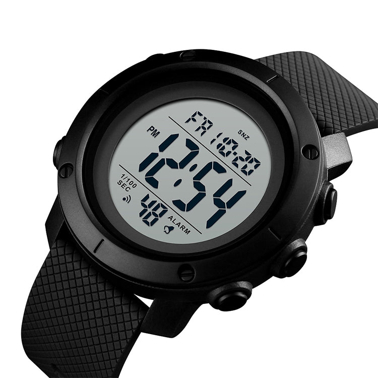 SKMEI 1426 Multifunctional Outdoor Fashion Noctilucent Waterproof White Machine Rubber Ring Digital Watch(Black) - free shipping - PMC TechLife - Order now!