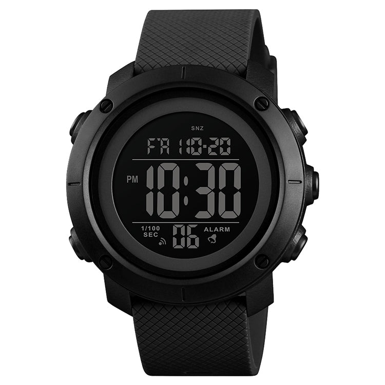 SKMEI 1426 Multifunctional Outdoor Fashion Noctilucent Waterproof Black Machine Rubber Ring Digital Watch (Black) - free shipping - PMC TechLife - Order now!