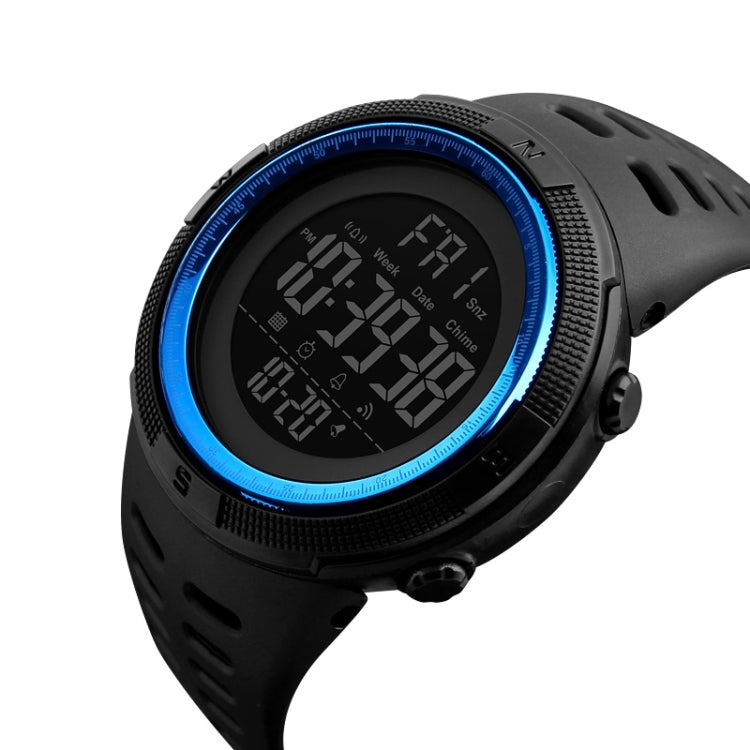 SKMEI 1251 Men Fashionable Outdoor 50m Waterproof Sports Watch Digital Watch with PU Watchband(Blue) - free shipping - PMC TechLife - Order now!