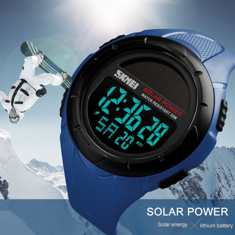 SKMEI 1405 Fashion Solar Power Outdoor Sports Watch Multifunctional 50m Waterproof Men Digital Watch(Khaki) - free shipping - PMC TechLife - Order now!